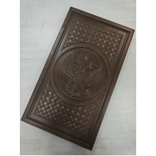 Нарды Герб РФ патина большие