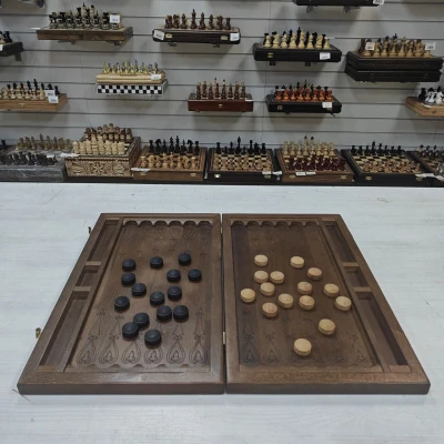 Нарды резные Древний Мараканд Патина