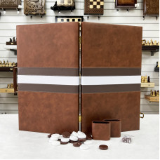 Нарды спортивные коричневые с ручкой 46 см