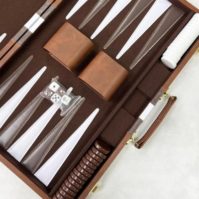 Нарды спортивные коричневые с ручкой 46 см