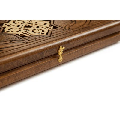 Нарды резные "Золотой узор 3" 40, Mirzoyan