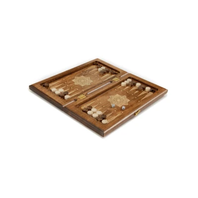 Нарды резные "Золотой узор 3" 40, Mirzoyan