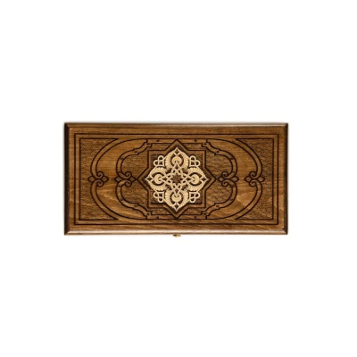 Нарды резные "Золотой узор 3" 40, Mirzoyan