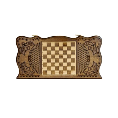 Нарды резные "Тёмный Узор 1" 50, Mirzoyan