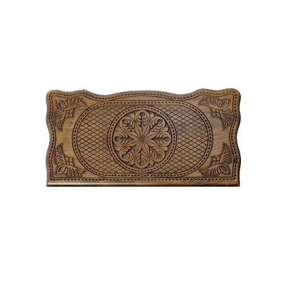 Нарды резные Орнамент ручной работы большие с чехлом