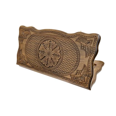 Нарды резные Орнамент ручной работы большие с чехлом