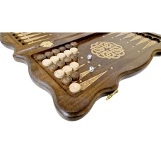 Нарды резные "Тёмный Узор 4" 50, Mirzoyan