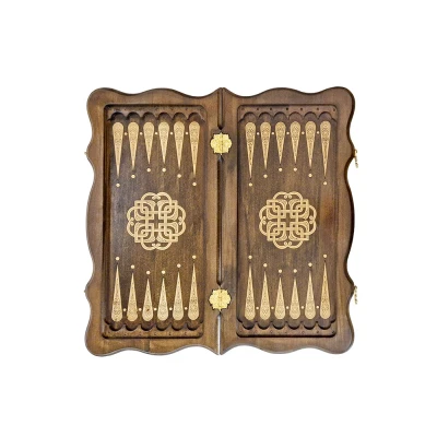 Нарды резные "Тёмный Узор 4" 50, Mirzoyan