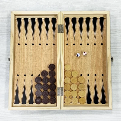 Шахматы подарочные амбассадор 3 в 1 магнитные 30 см