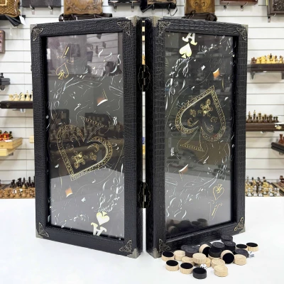 Нарды стеклянные эксклюзивные Азарт 60 см