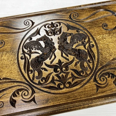 Нарды деревянные резные Пегас 60 см, Artash