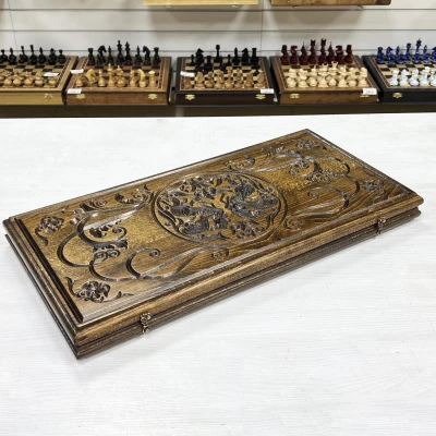 Нарды деревянные резные Пегас 60 см, Artash