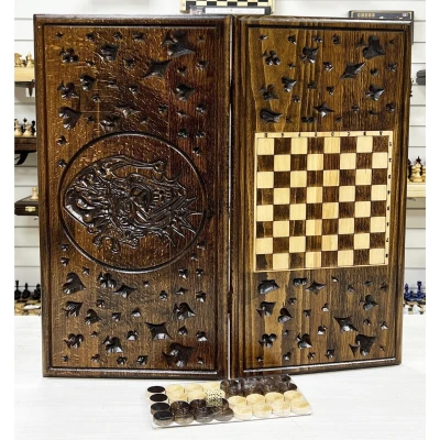 Нарды деревянные резные Джокер 60 см, Artash