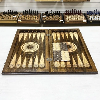 Нарды деревянные резные Орнамент 60 см, Artash