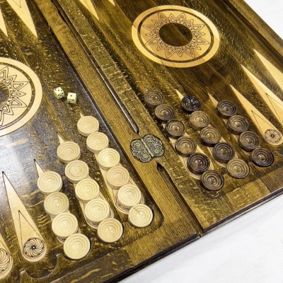 Нарды деревянные резные Орнамент 60 см, Artash