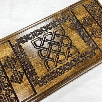 Нарды деревянные резные Орнамент 60 см, Artash