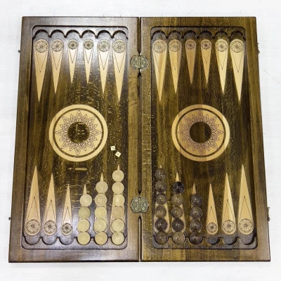 Нарды деревянные резные Орнамент 60 см, Artash