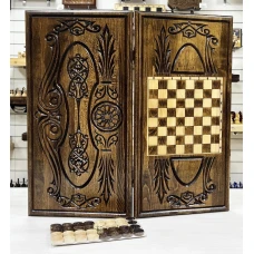 Нарды деревянные резные Орнамент-1 60 см, Artash