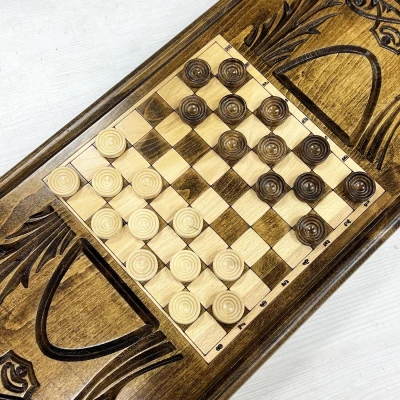 Нарды деревянные резные Орнамент-1 60 см, Artash