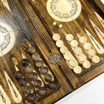 Нарды деревянные резные Орнамент-1 60 см, Artash