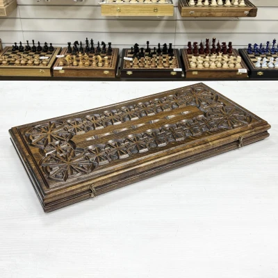 Нарды деревянные резные Орнамент-2 60 см, Artash