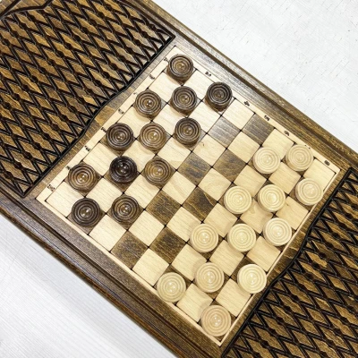 Нарды деревянные резные Звезда 60 см, Artash