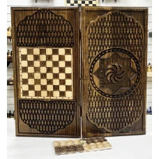 Нарды деревянные резные Звезда 60 см, Artash