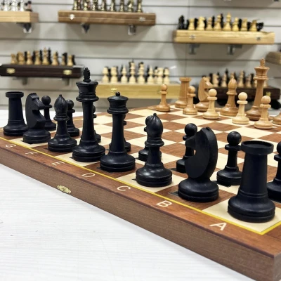 Шахматы турнирнеые Авангард Люкс большие без утяжеления