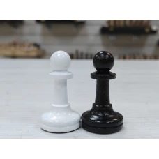 Шахматные фигуры из бука Авангард Люкс черно-белые