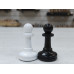 Шахматные фигуры из бука Авангард Люкс черно-белые
