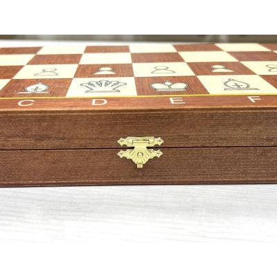 Шахматная доска деревянная Авангард Люкс 37 см