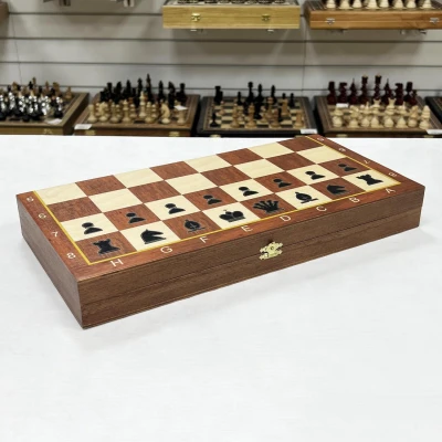 Шахматы детские Авангард Люкс с фигурами пластик