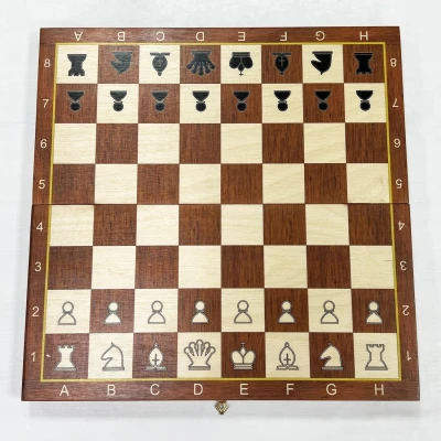 Шахматы детские Авангард Люкс с фигурами пластик