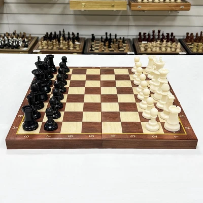 Шахматы детские Авангард Люкс с фигурами пластик