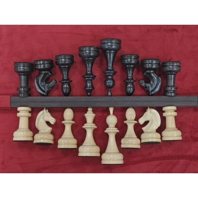 Шахматы подарочные кавказский граб Люкс