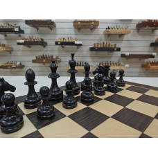 Шахматы подарочные кавказский граб Люкс