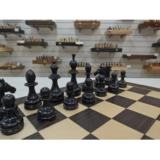 Шахматы подарочные кавказский граб Люкс