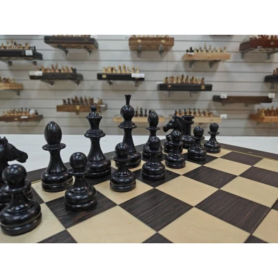 Шахматы подарочные кавказский граб Люкс