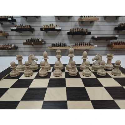 Шахматы подарочные кавказский граб Люкс