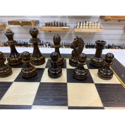 Шахматы турнирные Авангард венге с резным конем