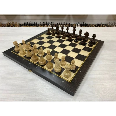 Шахматы турнирные Авангард венге с резным конем