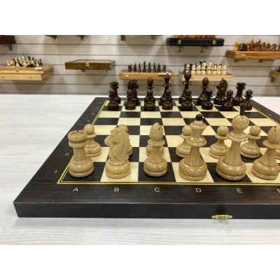 Шахматы турнирные Авангард венге с резным конем