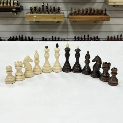 Шахматные фигуры деревянные Бастион матовые без доски