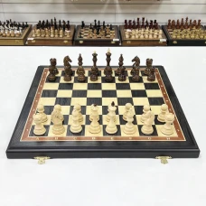 Шахматы подарочные Бастион моренный дуб большие