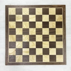Шахматная доска нескладная орех-ясень 45 см