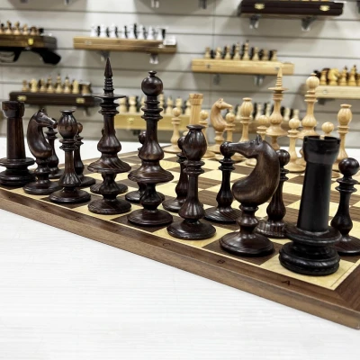 Шахматы нескладные Ренессанс из ясеня