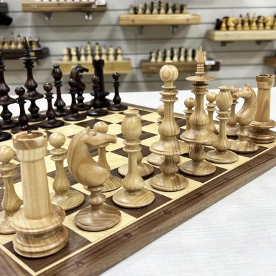 Шахматы нескладные Ренессанс из ясеня