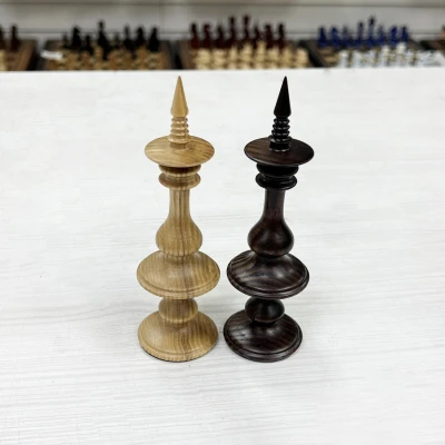 Шахматные фигуры эксклюзивные Ренессанс из ясеня