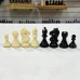 Шахматные фигуры Стаунтон черно-белые из композита