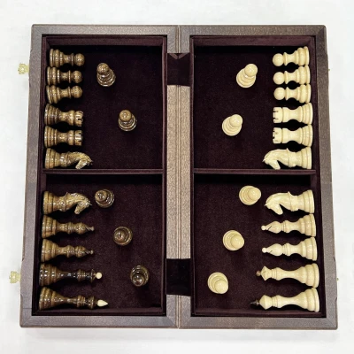 Шахматы резные Бастион дубовые